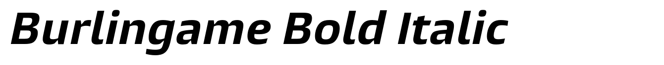 Burlingame Bold Italic